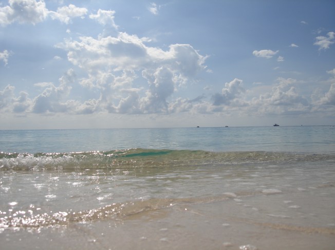 Something about the sun sparkling on the water...